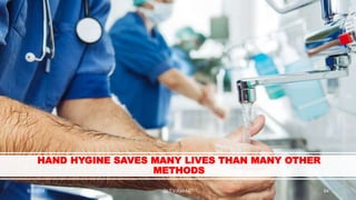 HAND HYGINE SAVES MANY LIVES THAN MANY OTHER
METHODS
5/1/2018 Dr.T.V.Rao MD 64
 