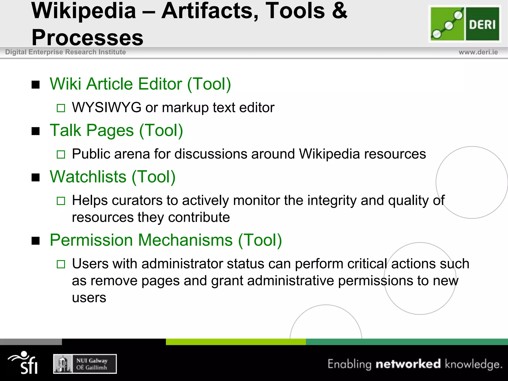 Wikipedia – Social Organization