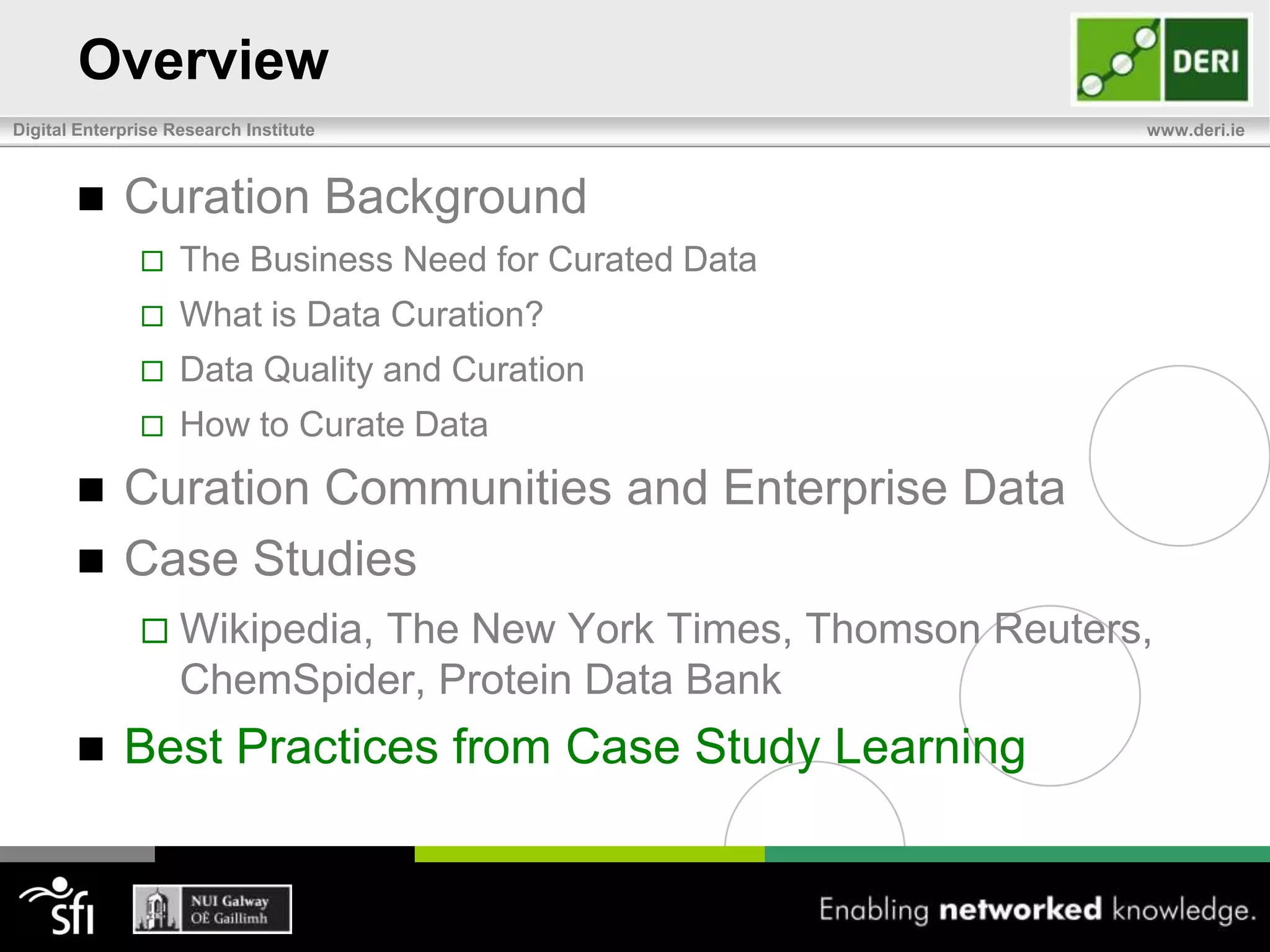 Thomson ReutersOneCalais platformReduces workload for classification ofcontentNatural Language Processingonunstructured textAutomatically derives tags for analyzed contentEnrichment with machine readable structured dataProvides description of specific entities (places, people, events, facts) present in the textOpen Calais (free version of OneCalais) 20.000+ users,>4 million trans per dayCNET, CBS Interactive, The Huffington Post, The Powerhouse Museum of Science and Design,…