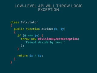 Exception-Driven Development [Lightning talk] | PDF