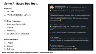 Building with AI using Local & Cloud-based AI IDE: Evaluation-Driven ...