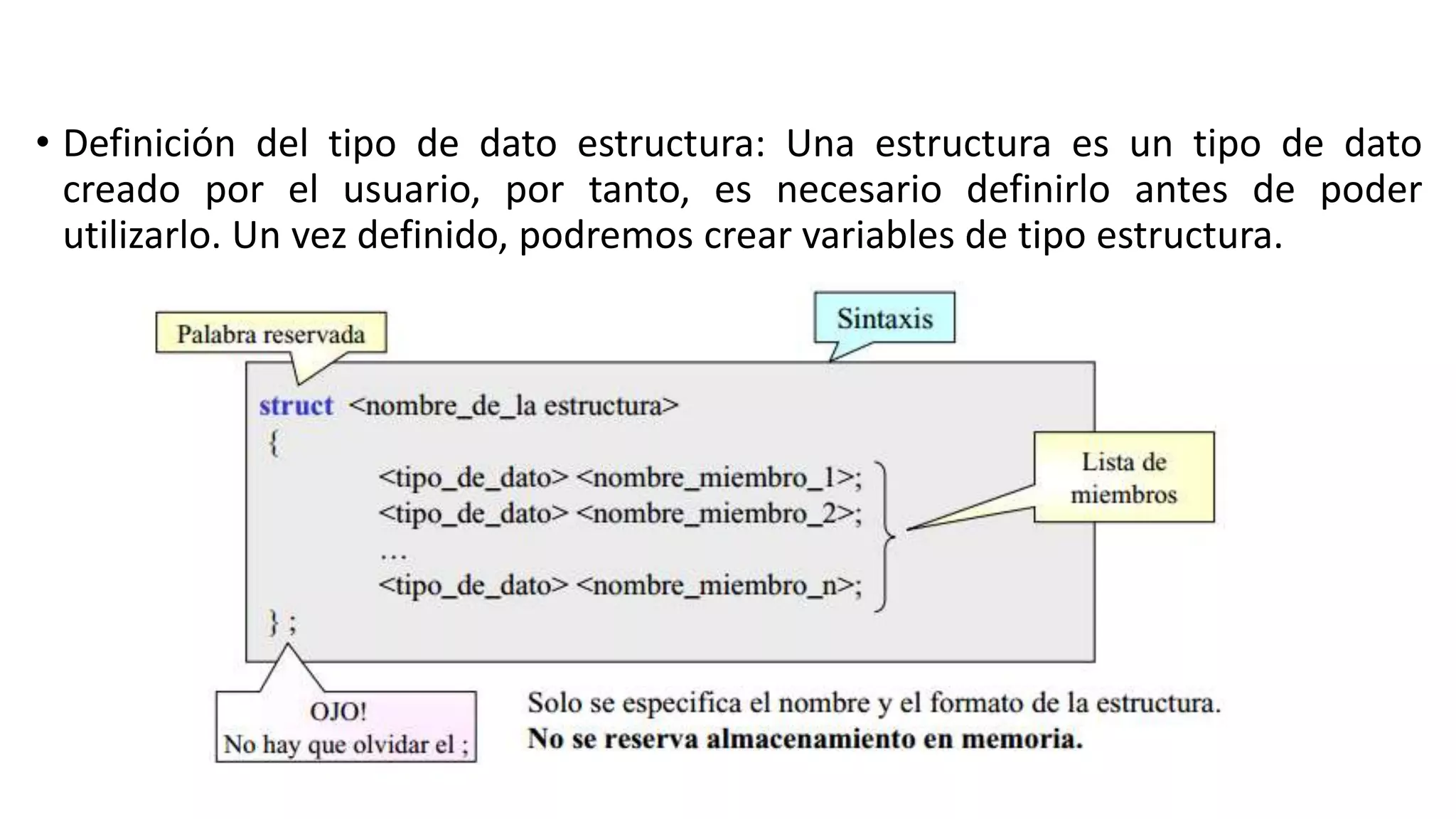 Estructura de Datos Unidad 1 Tipo abstracto de datos TAD | PPTX