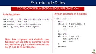 Estructura de Datos - Unidad 5 metodos de ordenamiento | PPTX