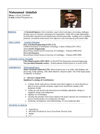 Abdullah new cv | DOCX