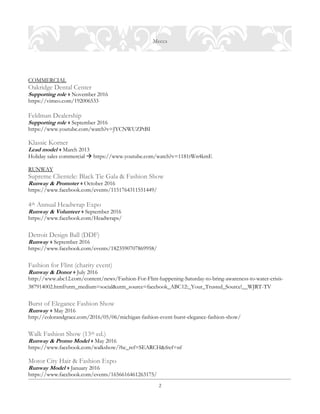 Model Acting Resume - Modelacting Resume 2 320 