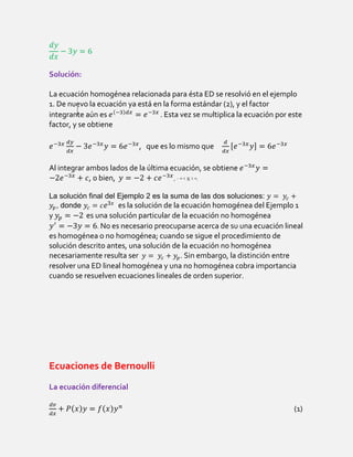 ED de primer orden