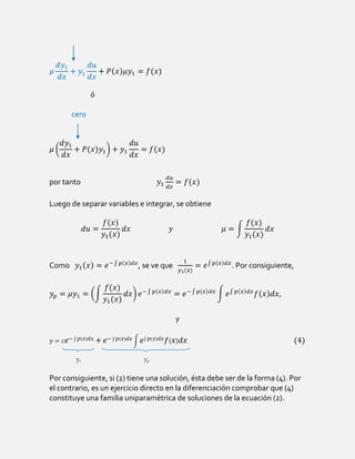 ED de primer orden