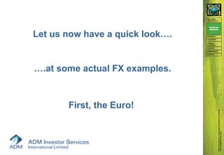 Let us now have a quick look….


….at some actual FX examples.


       First, the Euro!
 