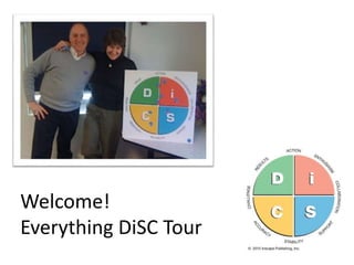 Welcome!
Everything DiSC Tour
 