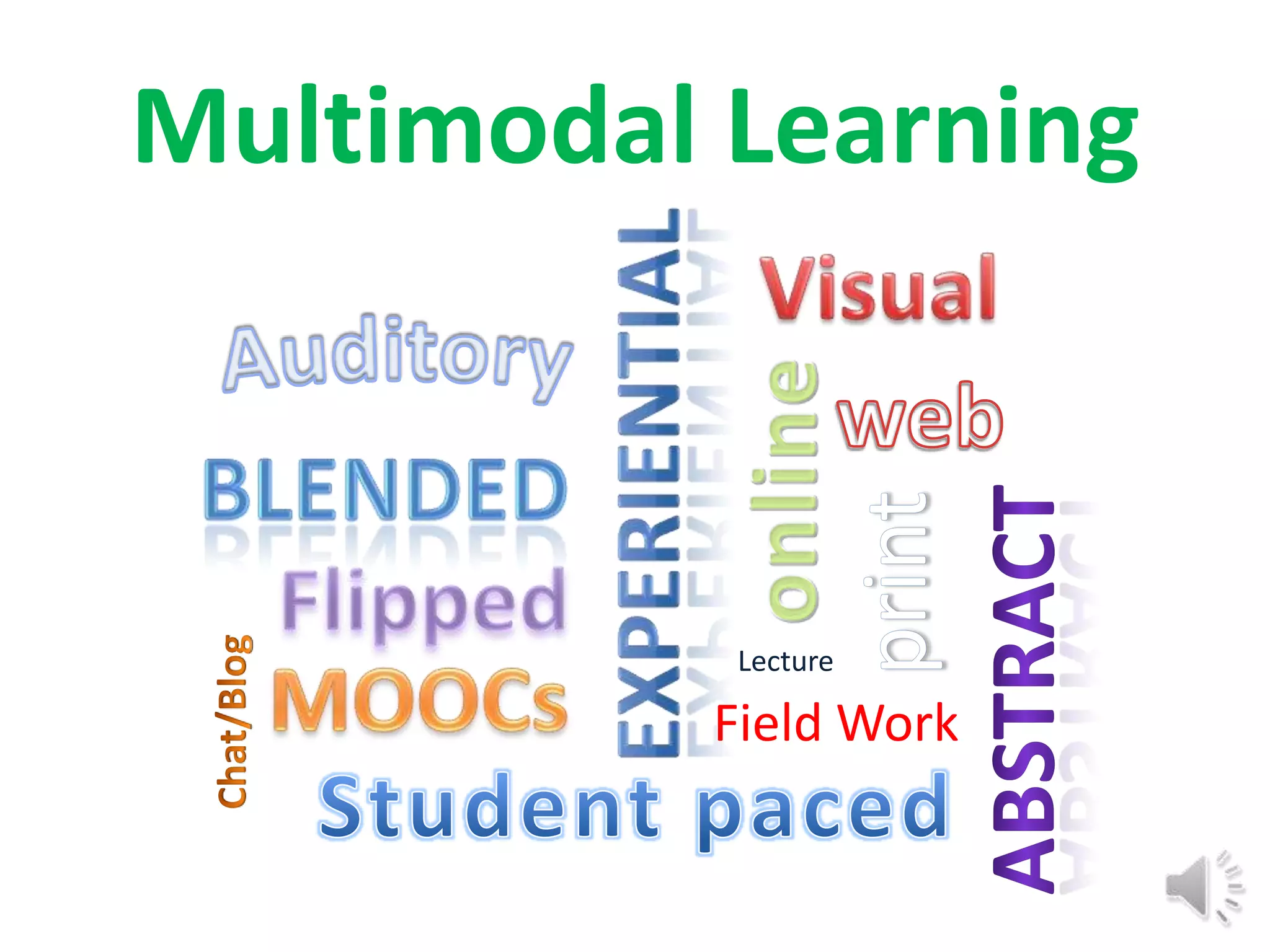 Multimodal Learning



           Lecture

          Field Work
 