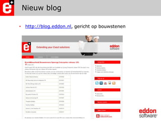 Nieuw bloghttp://blog.eddon.nl, gericht op bouwstenen