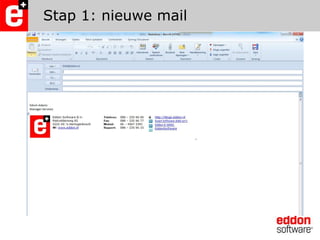 Stap 1: nieuwe mail
