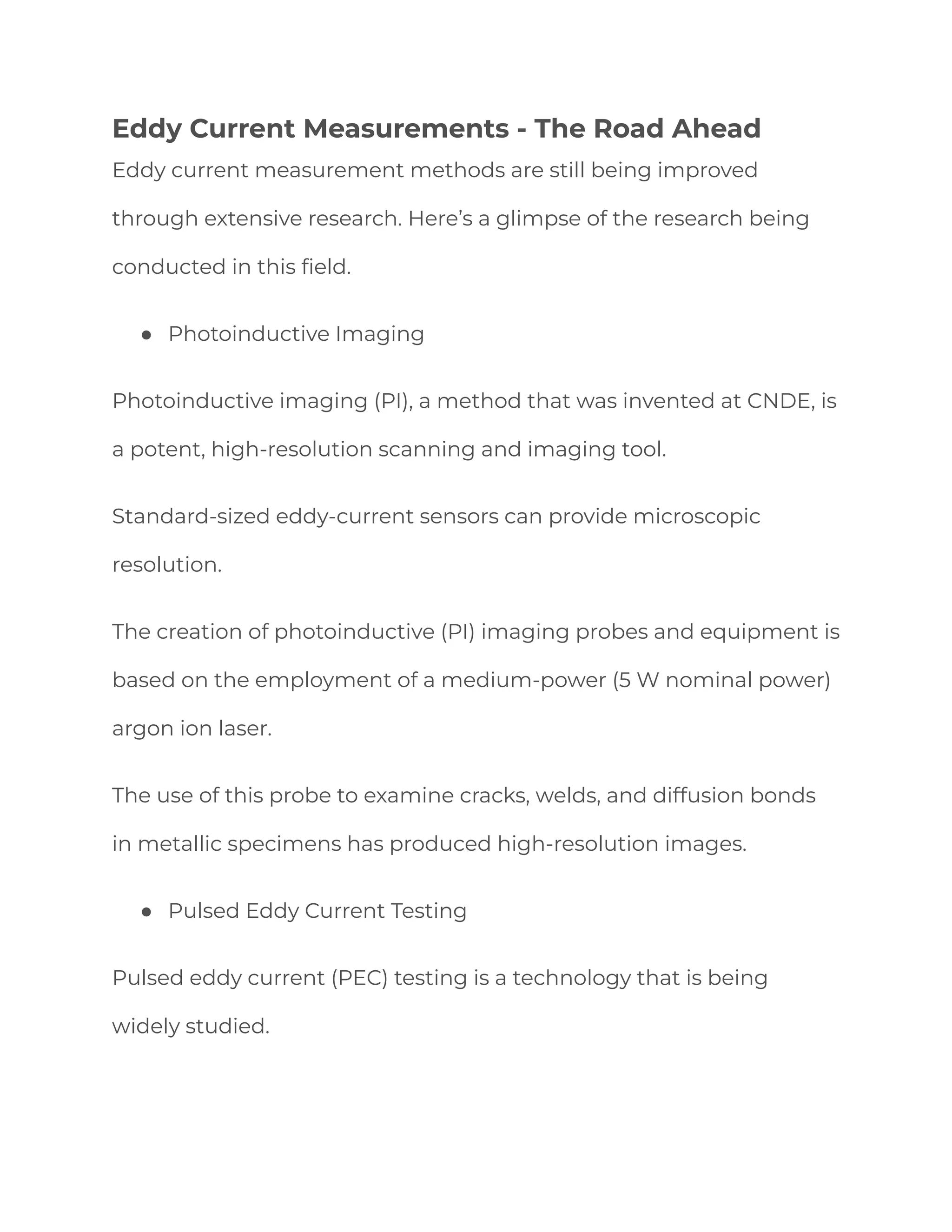 Eddy Current Testing - A Complete Guide | PDF