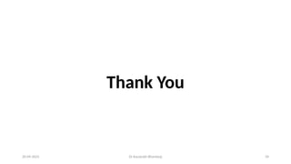 Dr Kaustubh Bhardwaj 34
Thank You
20-09-2025
 