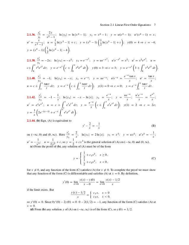 Elementary Differential Equation