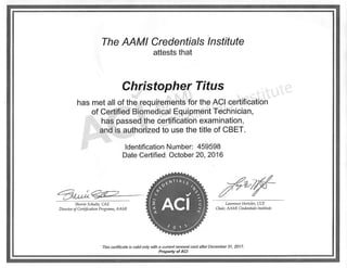 ACI CBET | PDF