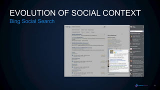 EVOLUTION OF SOCIAL CONTEXT
Bing Social Search




                              55
 
