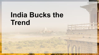 India Bucks the
Trend
15
Footer
 
