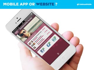 MOBILE APP OR WEBSITE ?
 