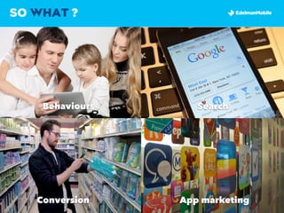SO WHAT ?




    Behaviours      Search




   Conversion    App marketing
 