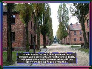 Lá não fomos felizes e lá eu pude ver pela primeira vez o semblante da minha família triste, nem pareciam aquelas pessoas adoráveis que conviviam comigo naquela varanda... 