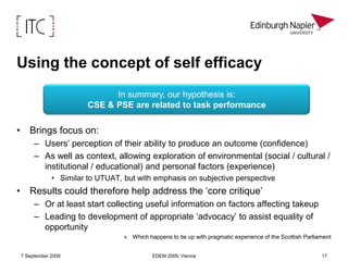 7 September 2009EDEM 2009, Vienna10