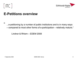 Commission’s Citizens Initiative 