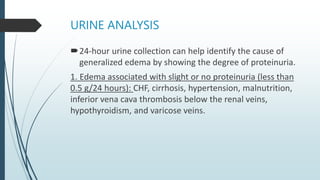 Pathophysiology of edema and its applied aspects | PPTX