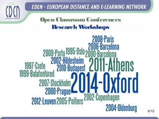 Open ClassroomConferences
Research Workshops
9 /12
 