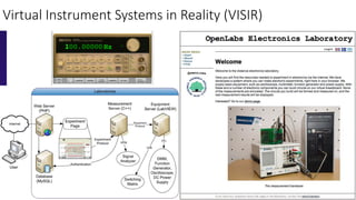 Virtual Instrument Systems in Reality (VISIR)
 