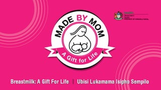 Community Awareness about Breastfeeding
and Edendale Human Milk Bank
uMgungundlovu District
27 November 2015
 