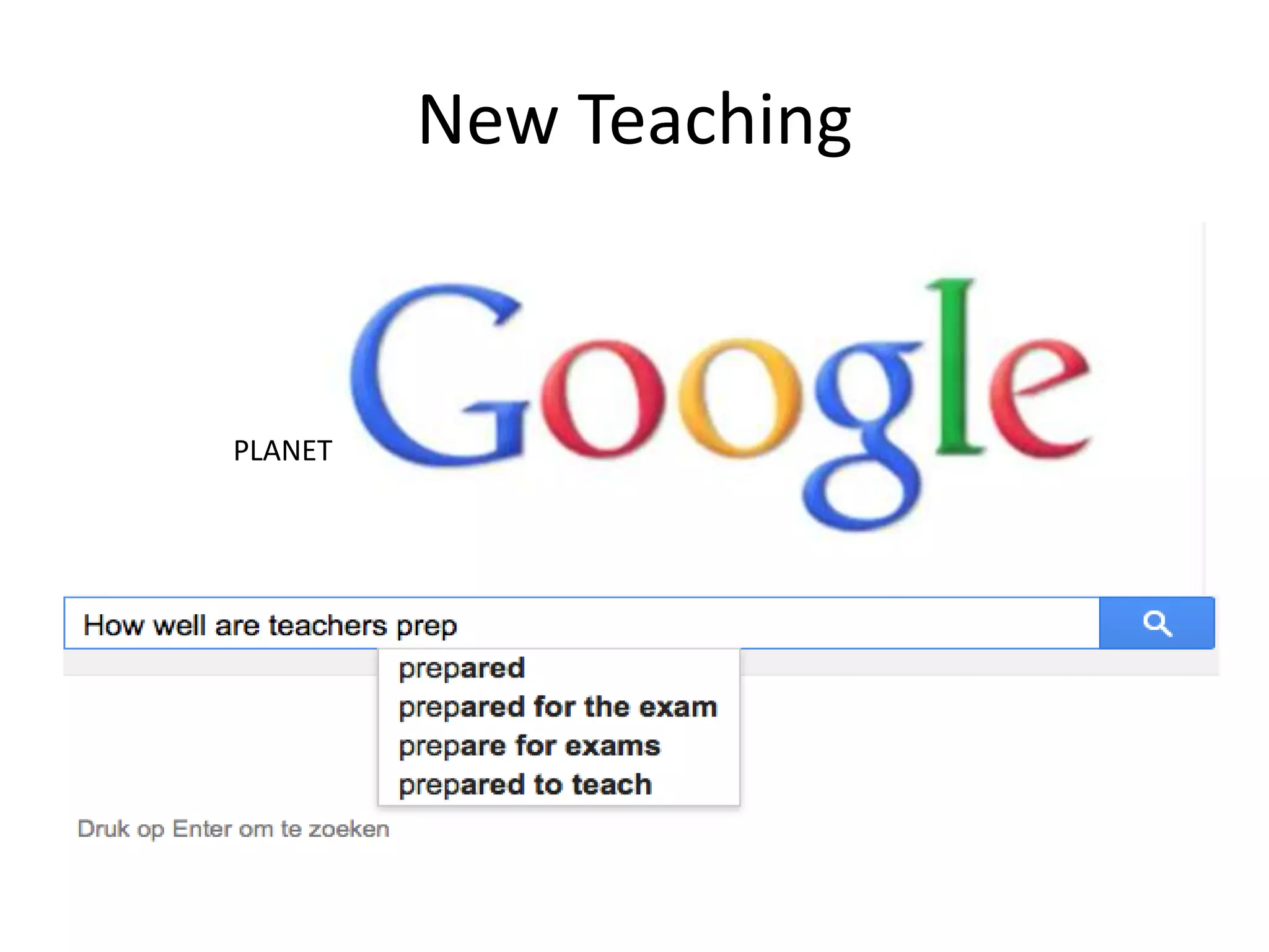 New Teaching
PLANET
 