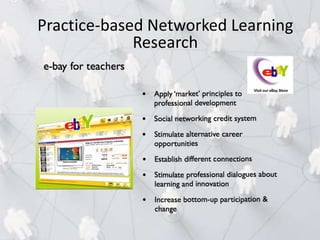 Practice-based Networked Learning
Research
 
