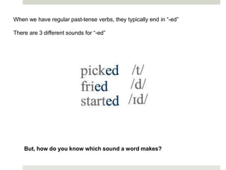 ED Endings in English Language first part | PPT