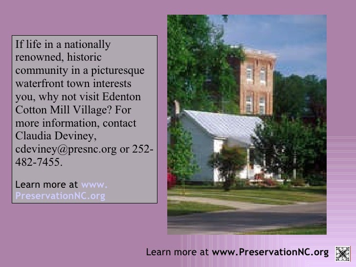 Edenton Cotton Mill Village