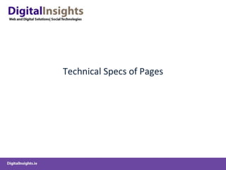 Technical Specs of Pages 