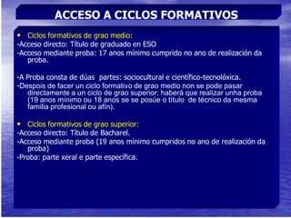 por exemplo: Se un alumno/a cursou en 4º o Itinerario: FÍSICA e QUÍMICA/TECNOLOXÍA/BIOLOXÍA e XEOLOXÍA e agoradesexacursar  un Bacharelato de Humanidades ou Ciencias Sociais non terádificultadealgunha. 