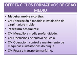 CARACTERÍTICAS DO BACHARELATO PARA PERSOAS ADULTAS: Modalidade PRESENCIALOferta educativa en horario de TARDE/NOITEMaterias organizadas en 3 Bloques ao longo de 3 anos e poderán cursarse por bloques completos ou por materias ailladasTempo máximo de permanencia é de 6 anos académicos.