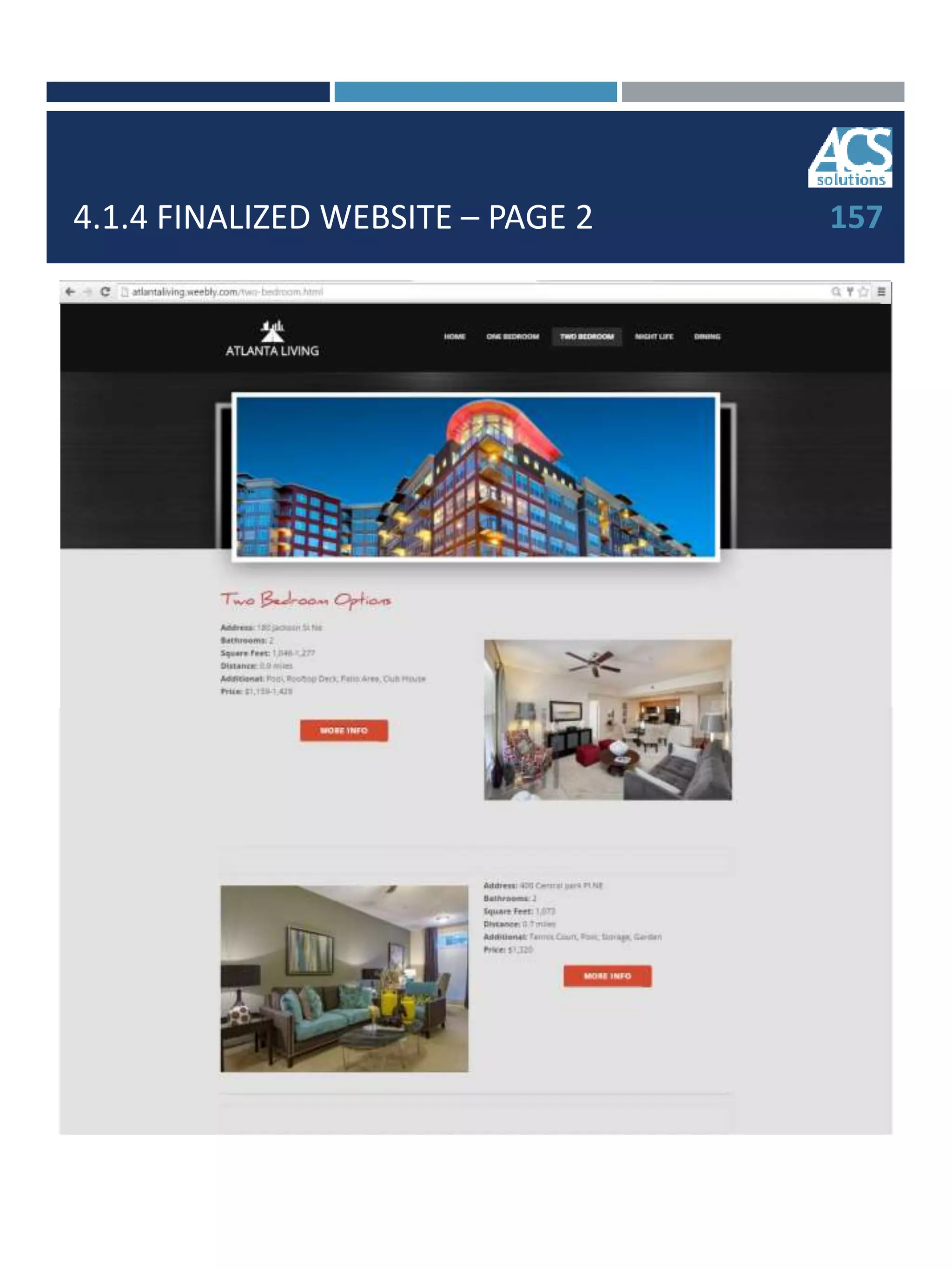 4.1.4 FINALIZED WEBSITE – PAGE 2 157
 