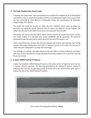 1. Paper on Floating Solar Photovoltaic System An Emerging Technology | PDF