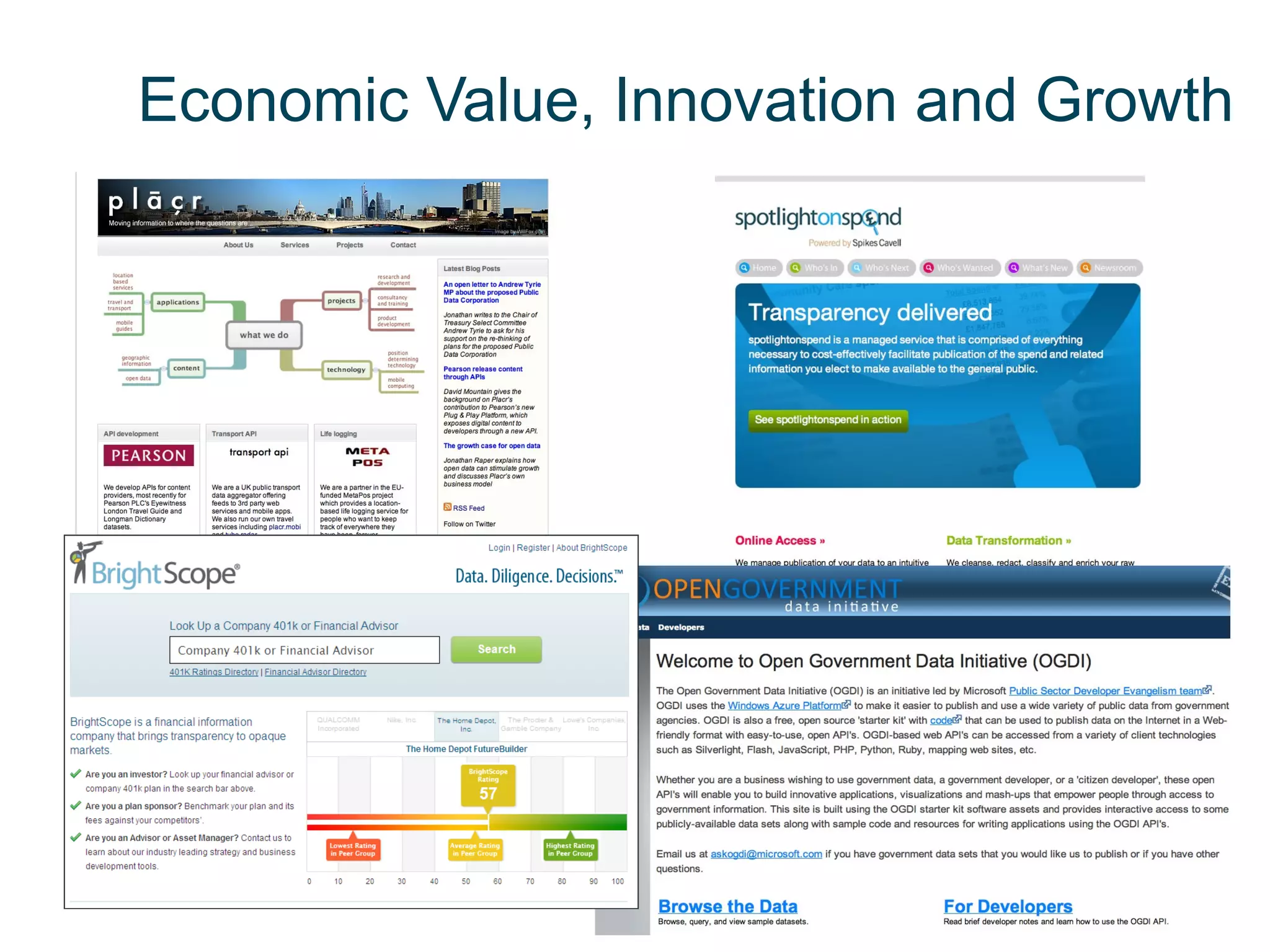 Economic Value, Innovation and Growth
 