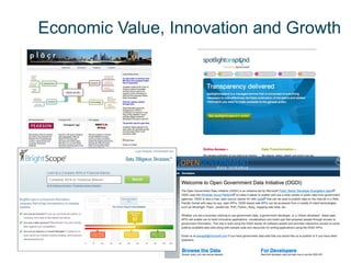 Economic Value, Innovation and Growth
 