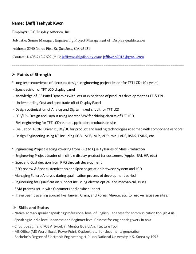 jeff th kwon resume april2016 display engineer