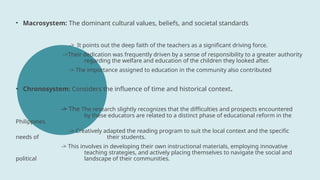 Student Cronosystem EDFD301_reporting about education psychology | PPTX