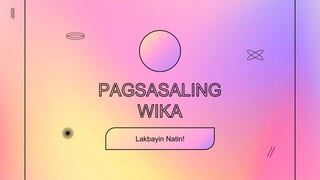 Lakbayin Natin!
-2022
 