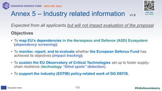 European Defence Fund 2021  Slide 127