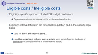 European Defence Fund 2021  Slide 84