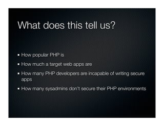 Securing the PHP Environment with PHPSecInfo