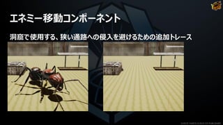 エネミー移動コンポーネント
洞窟で使用する、狭い通路への侵入を避けるための追加トレース
©2019 YUKE'S ©2019 D3 PUBLISHER
 