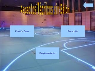 Posición Base                     Recepción




                Desplazamiento.
 